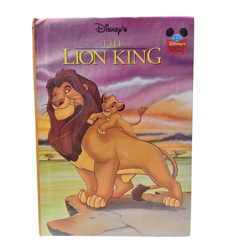 Disney Hardcover Books Vintage Lion King 101 Dalmations Lilo Stitch Picnic‎ 90s